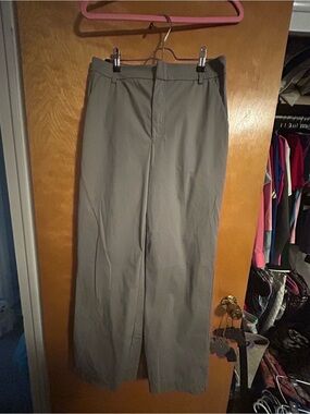 HALARA Light Gray Straight-Leg Dress Pants